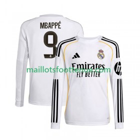 Maillot/Tenue Real Madrid Kylian Mbappé 9 Domicile 2025/2026 Manche Longue